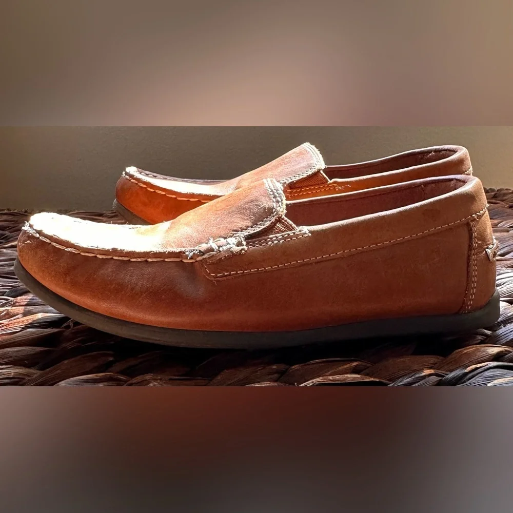 Florsheim Tan Brown Kids Moccasin Loafers